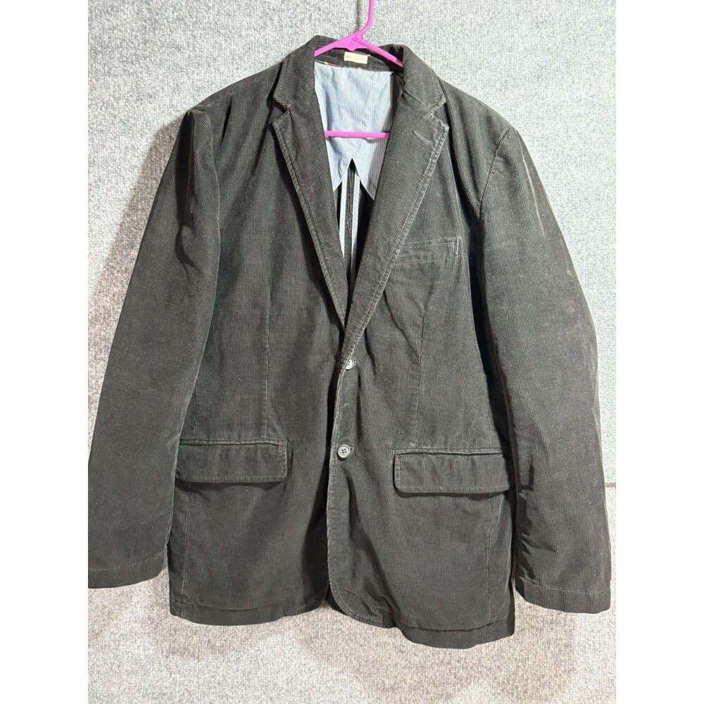J.Crew Men’s Vintage Black Corduroy Blazer Jacket Medium Cotton Preppy Classic